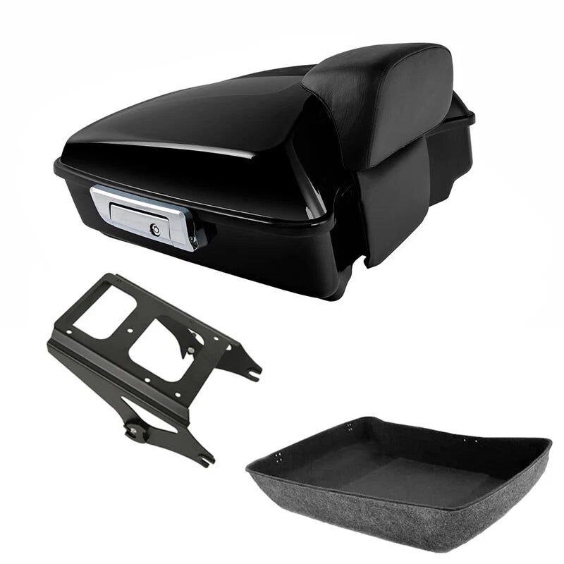 Trunk Backrest Pad Mount Rack for Harley Touring Road King (2009–2013)