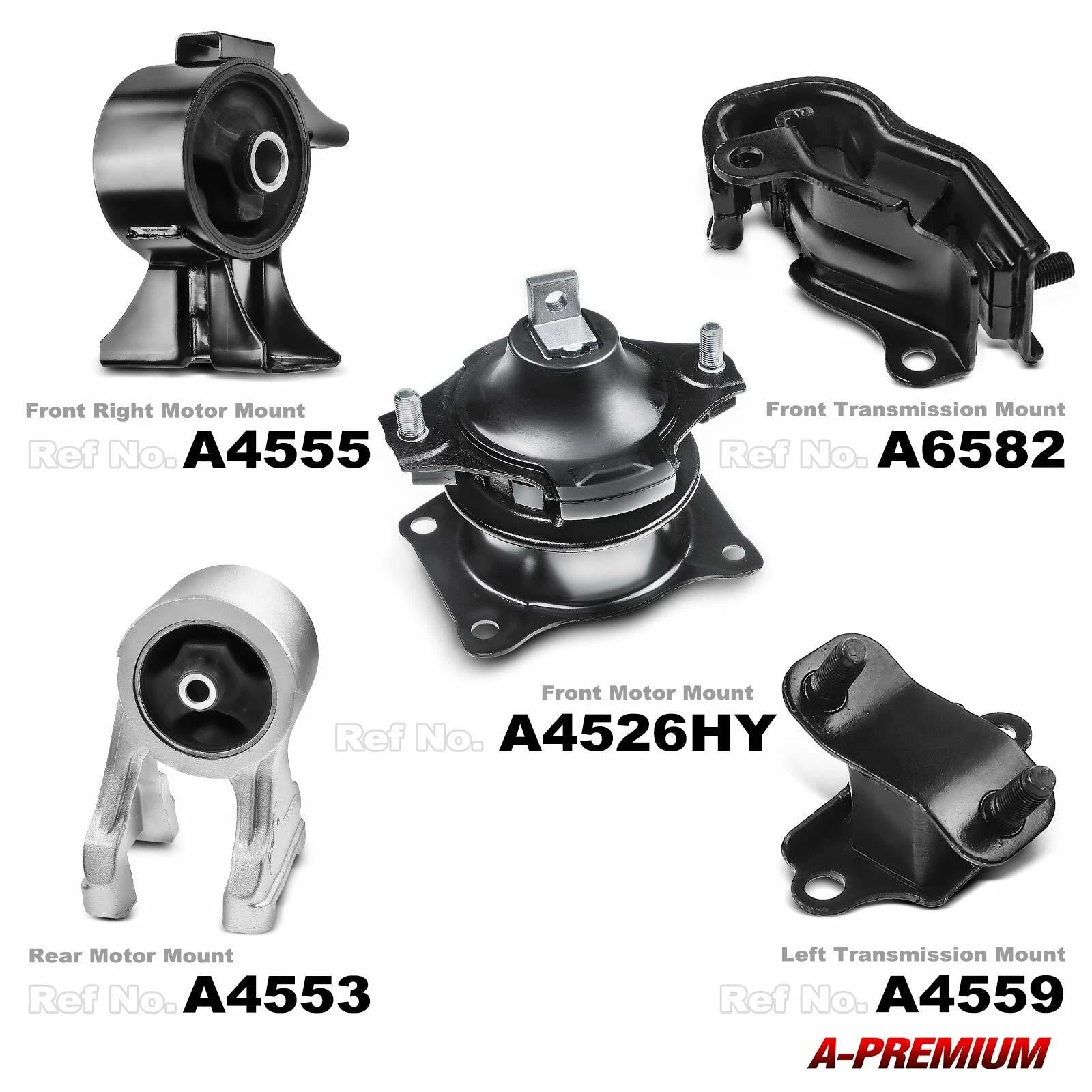 5X Engine Motor & Transmission Mount for Honda Odyssey (2005-2006)