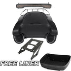 Trunk Backrest Light Speaker Mount Rack for Harley Touring (2014–2025)