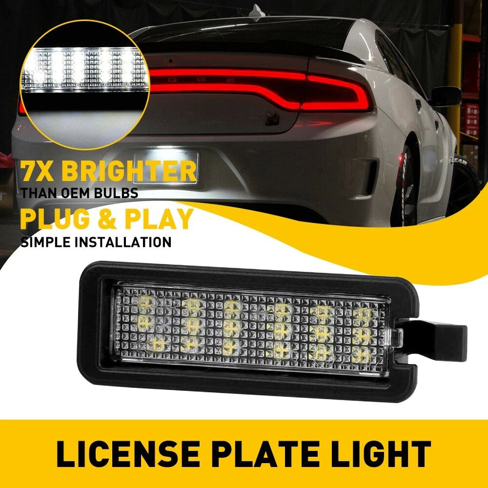 LED License Plate Light for Dodge Chrysler 300 Jeep Ram 1500 (2015-2020)