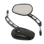 Rear View Mirrors for Harley Softail Slim Dyna FXDF Fat Boy (8mm Thread)