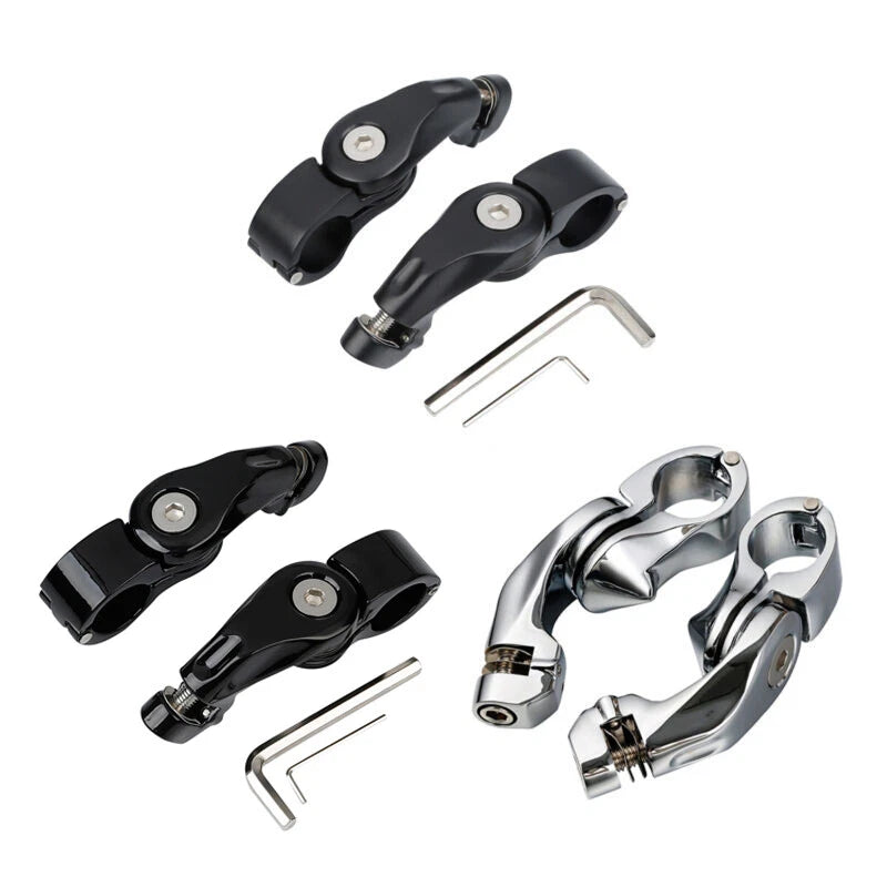 1-1/4" Short Angled Highway Footpeg Pegs for Harley Touring Softail