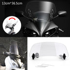 Adjustable Windshield Extension Spoiler for Motorcycle