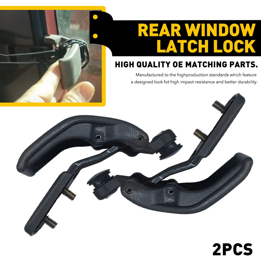 2X Gray Rear Quarter Window Latch Lock for Toyota Hilux T100 Tacoma (1988–1997)