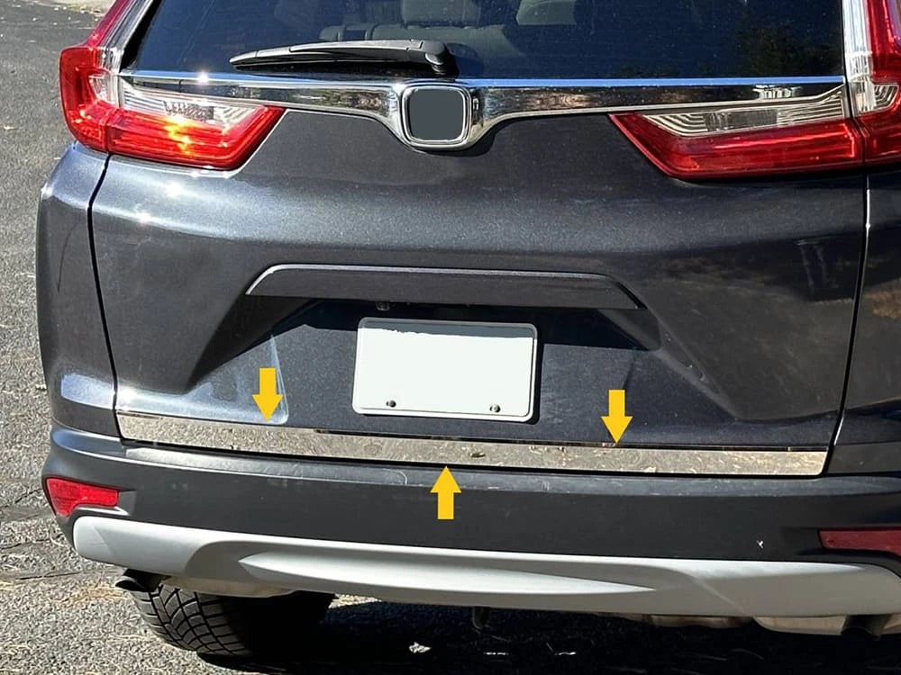 1pc Luxury FX Polished 1.75" Rear Deck Trim for 2017-2022 Honda CR-V