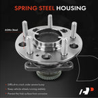 2X Rear Wheel Hub & Bearing Assembly for Hyundai Sonata (2006–2009)