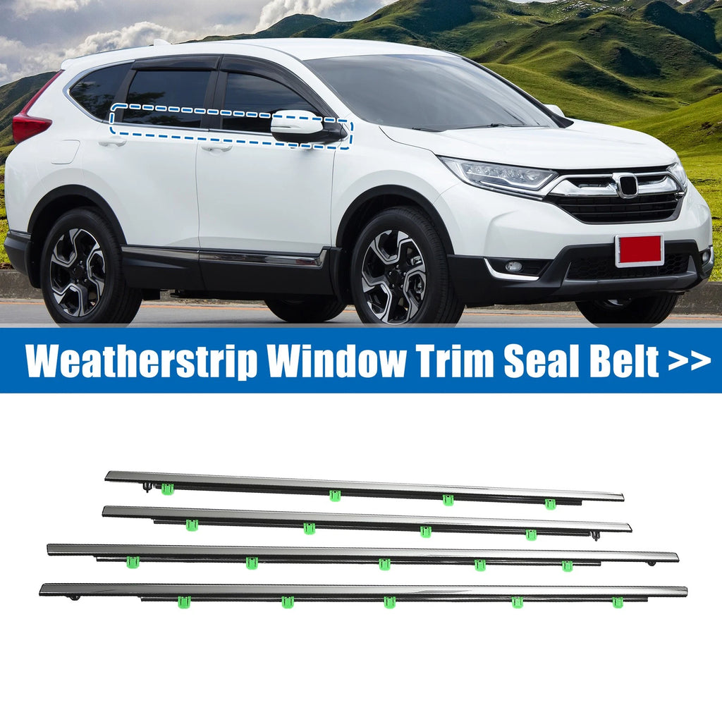 Set of 4 Weatherstrip Window Trim Seal Belt for Honda CR-V (2012–2016)