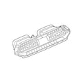 A/C Control Panel for BMW X5 X6 X7 (64115A1D414)