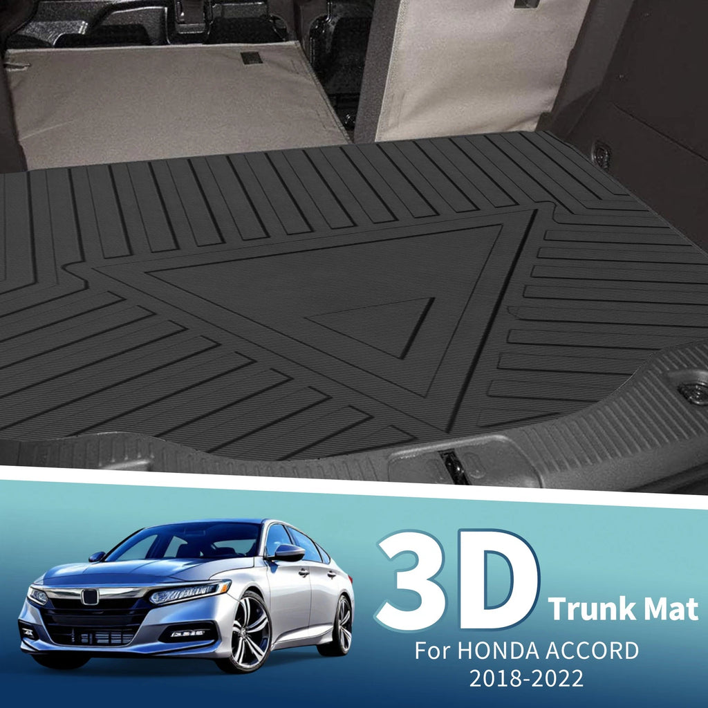 Flat Face Cargo Liner Rear Trunk Mat for Honda Accord (2018–2022) TPE