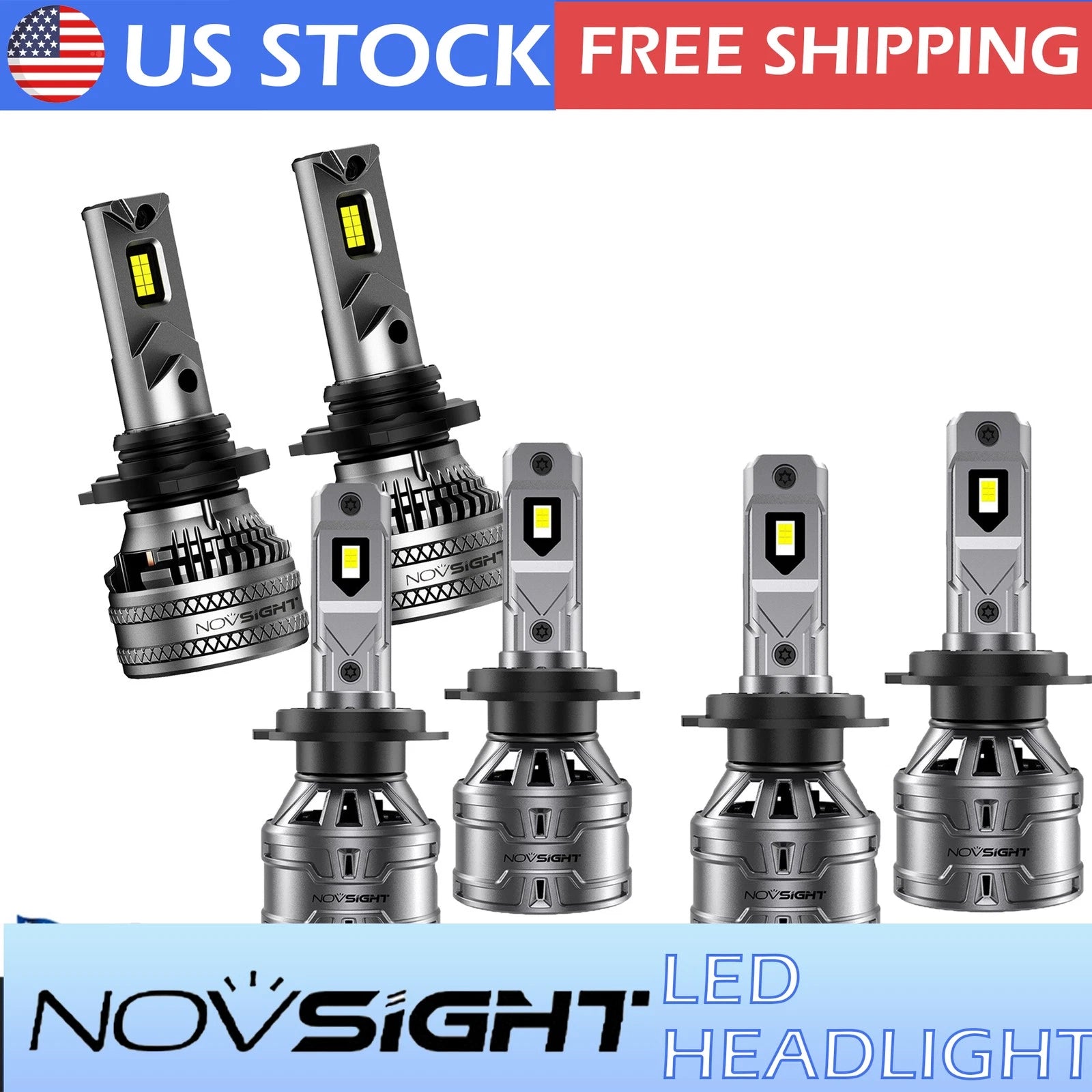 Combo LED Headlight + Fog Light Bulbs Kit for Hyundai Sonata (2011–2014)
