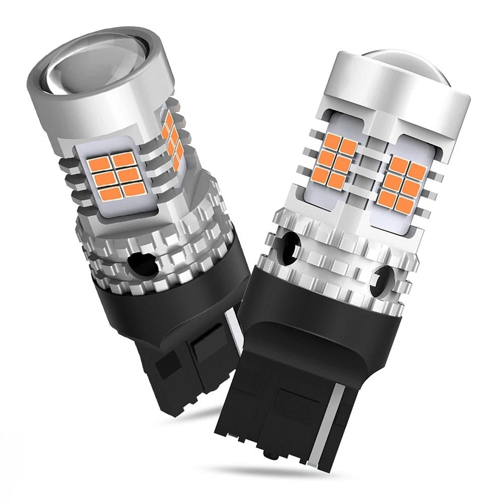 2X 7440 Amber Yellow LED Turn Signal Light Bulbs for AUXITO (Canbus)