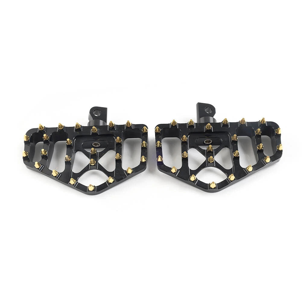 Wide MX Style Fat Foot Pegs for Harley Dyna, Touring, Sportster, Softail