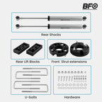 2 Inch Lift Kit with Shock & Strut Extensions for Ford F-150 (2009–2020)