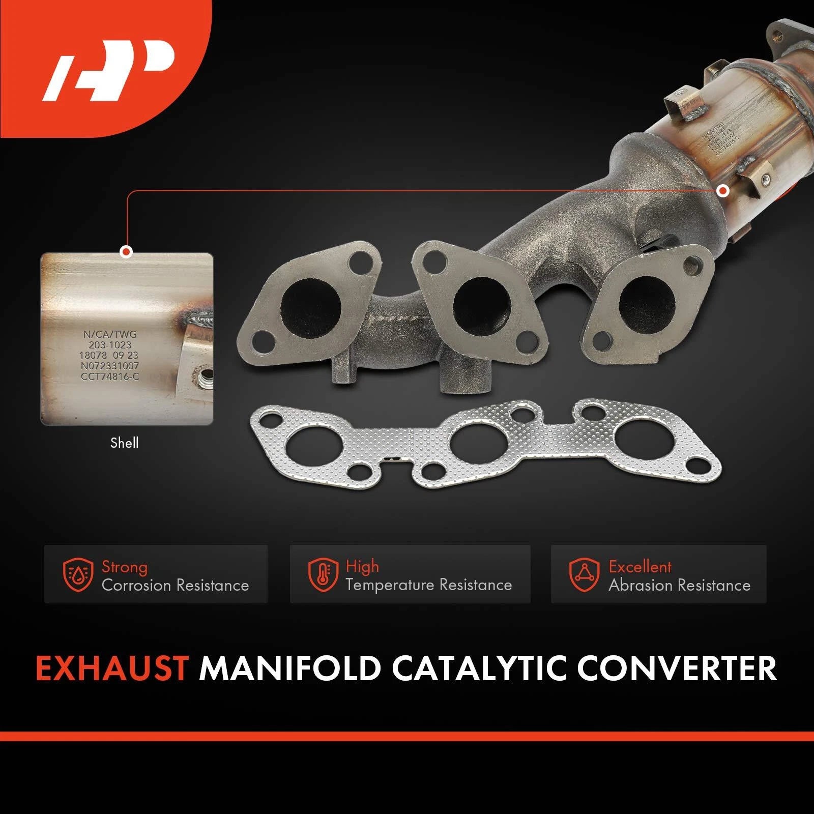 2X Catalytic Converter for Nissan Frontier, Xterra (2002–2004)