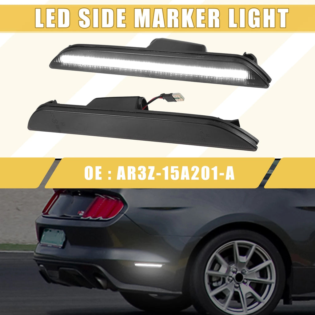 2X Rear LED Side Marker Light for Ford (2013–2014) FR3Z-15A201-A