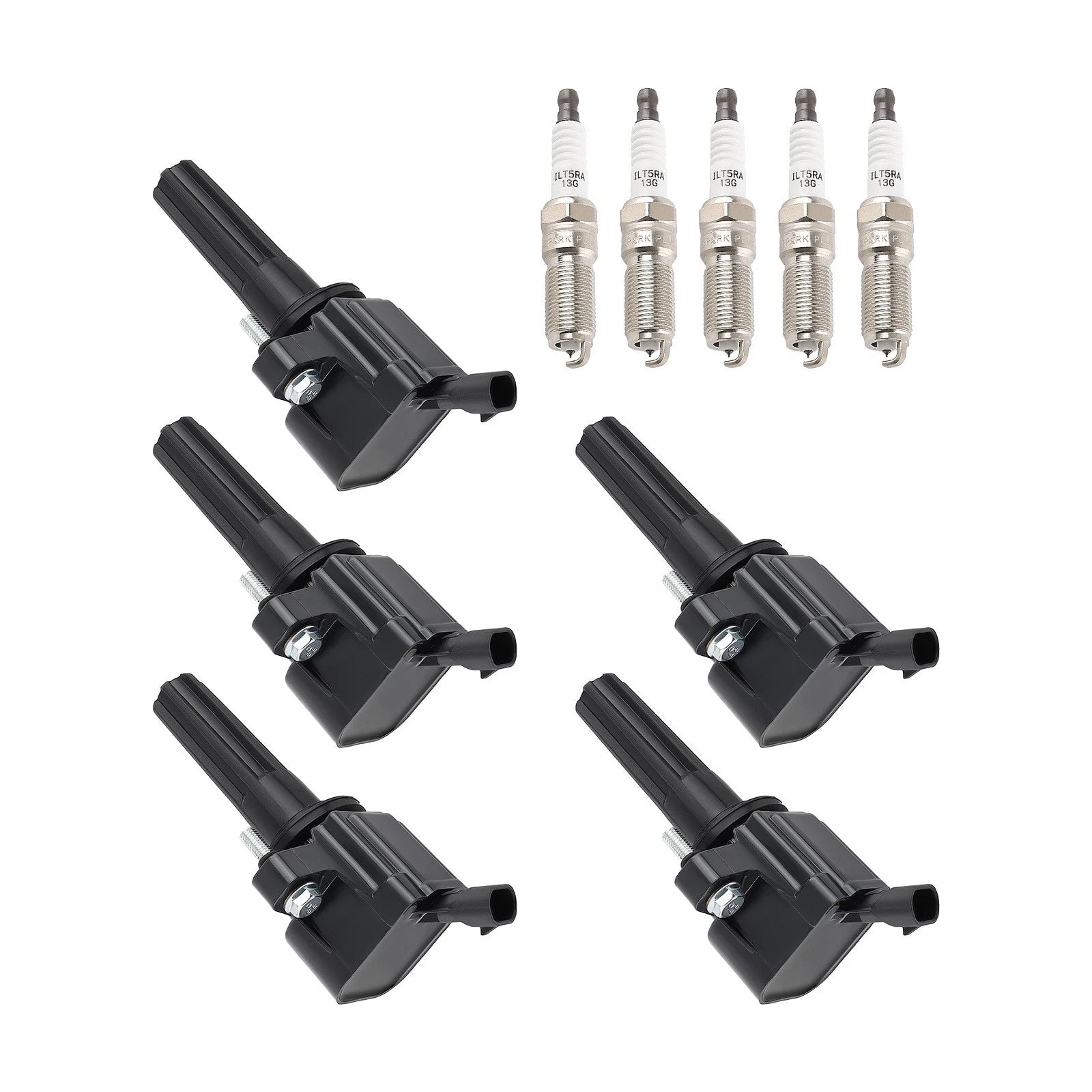 5X Ignition Coils + Spark Plugs for GMC Canyon (2007–2012) UF497 LTR5GP
