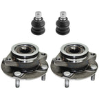 Set of 2 Wheel Hubs for Nissan Versa