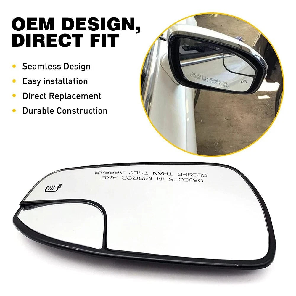 Right Side Heated Power Mirror Glass for Ford Fusion (2013–2020) DS7Z17K707B