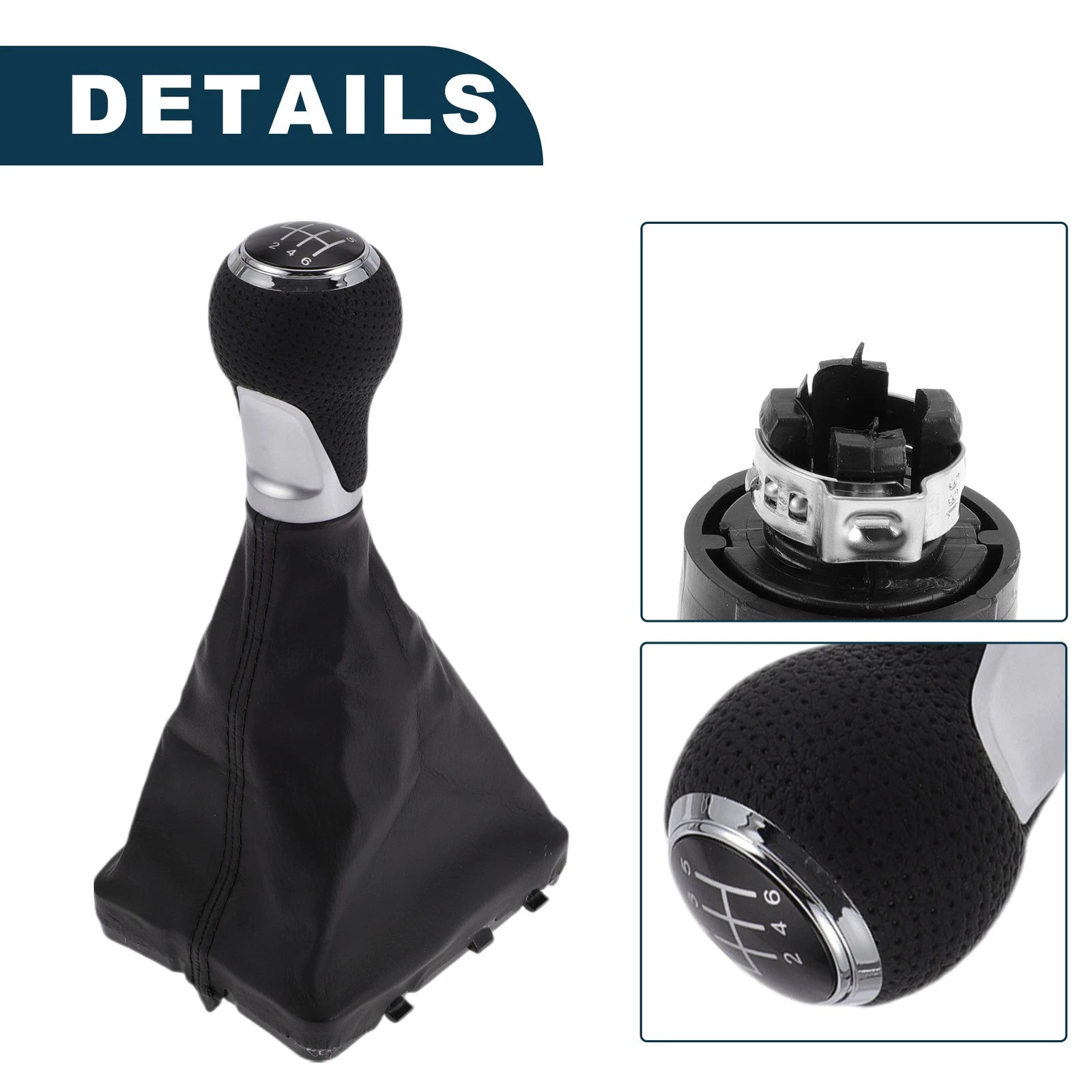 6 Speed Gear Shifter Knob w/ Cover No. 4F0863278 for Audi A6 (2005–2011)