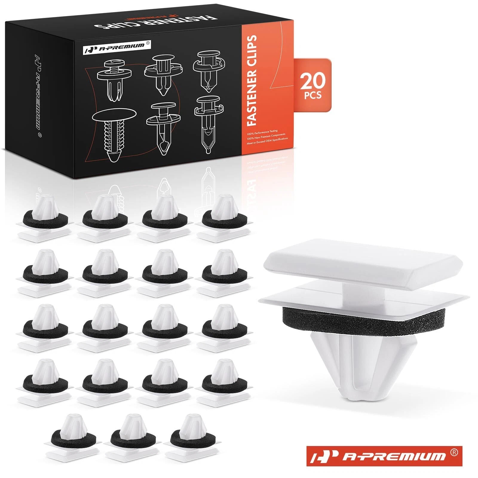 Set of 20 Wheel Opening & Rocker Panel Moulding Clips for GM
