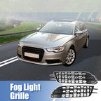 Pair Front Fog Light Mesh Grill Cover for Audi A6 C7 (2012–2015)