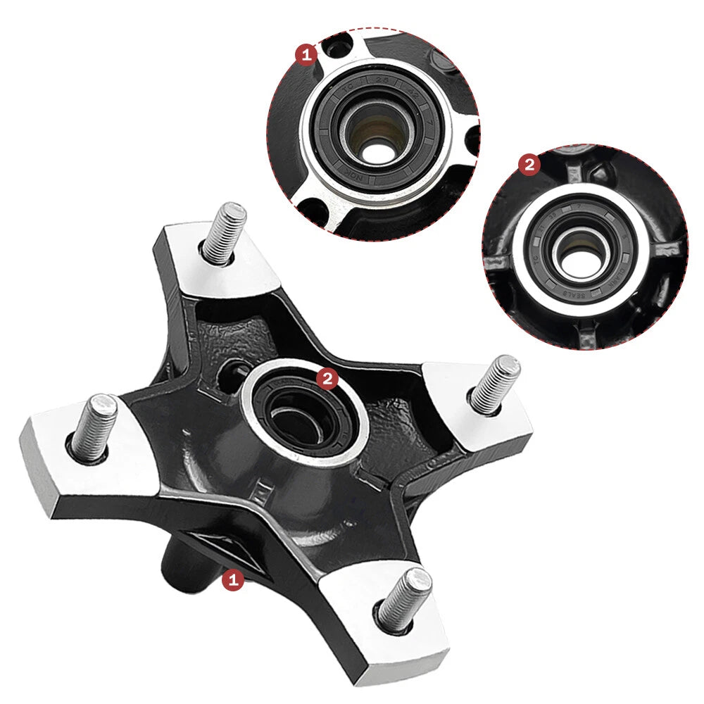 Front Wheel Hub Assembly for Suzuki Quadsport Z250 Z400 LTZ250 LTZ400 LTZ400Z (2002–2009)