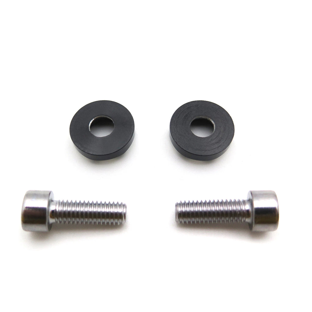2X Metal Motorcycle License Plate Frame Bolt Screw Fastener Black