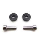 2X Metal Motorcycle License Plate Frame Bolt Screw Fastener Black