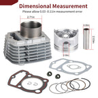 Cylinder Piston Gasket Kit for Honda XL200R XR200 XR200R (63mm STD)