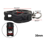 35mm Swivel Sailing Block with Load Control for Marine Accessory