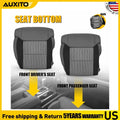 Pair Bottom Cloth Seat Covers for Toyota Tundra (2014–2021) Gray Black