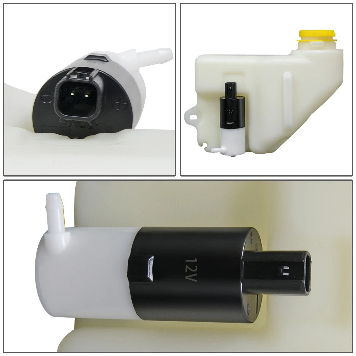 Windshield Washer Fluid Reservoir Tank Bottle w/ Cap & Pump for Dodge Viper (2003–2010)
