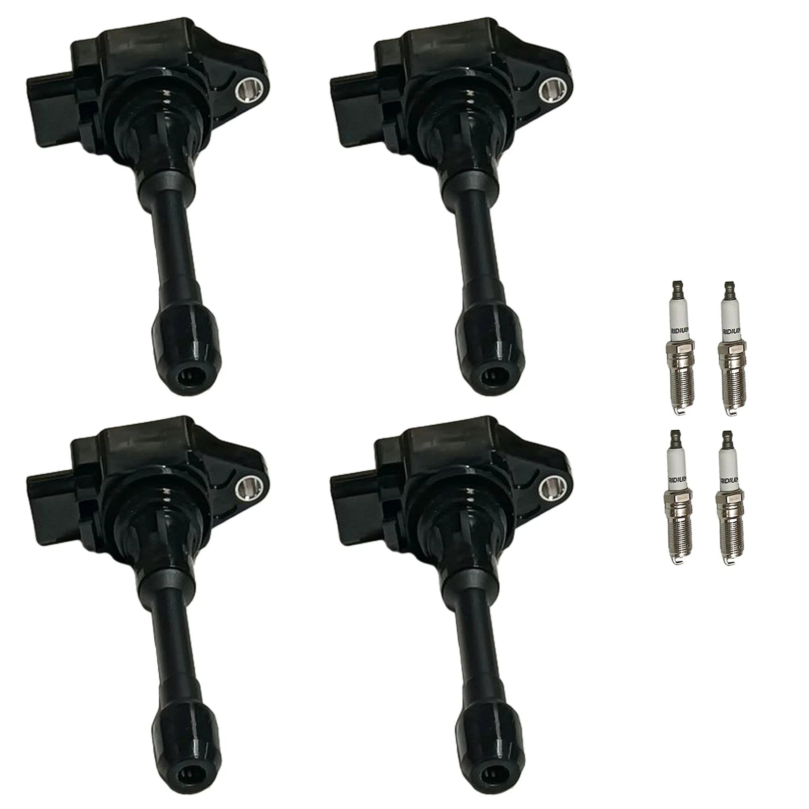 Set of 4 Ignition Coils and Spark Plugs for Nissan Altima Sentra Rogue Versa