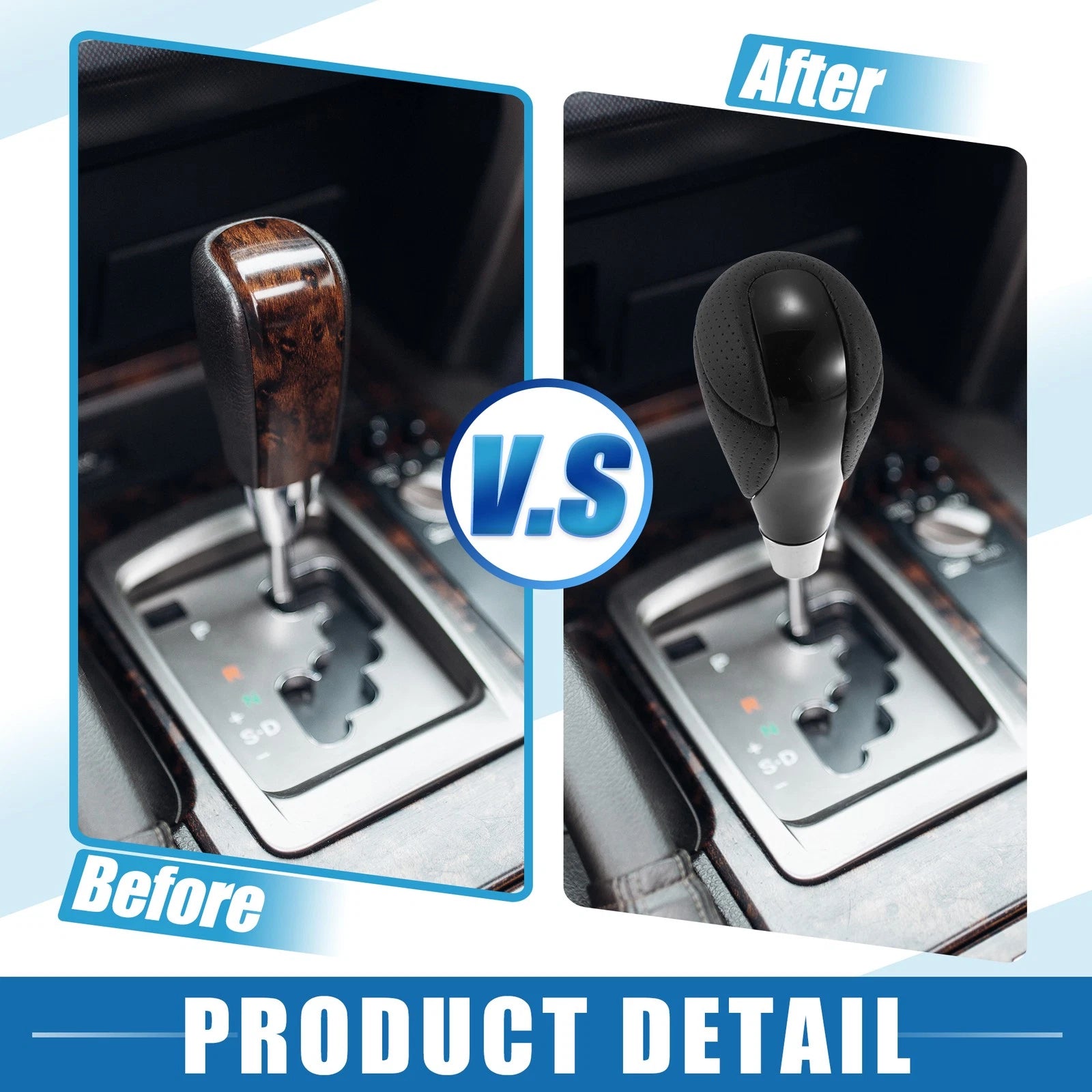 Automatic Gear Shift Knob for Lexus ES300h ES350 GS300 (2013–2021) Black