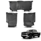 TPE Floor Mat Liners for GMC Sierra, Chevrolet Silverado (2019–2025) Waterproof