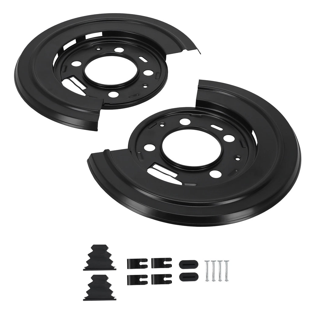 Pair Rear Brake Dust Shield Plate for Ford Excursion (2000–2005), F-250, F-350 (1999–2012)