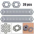 20X Intake Manifold Gasket for Carburetor (4.3x3cm)