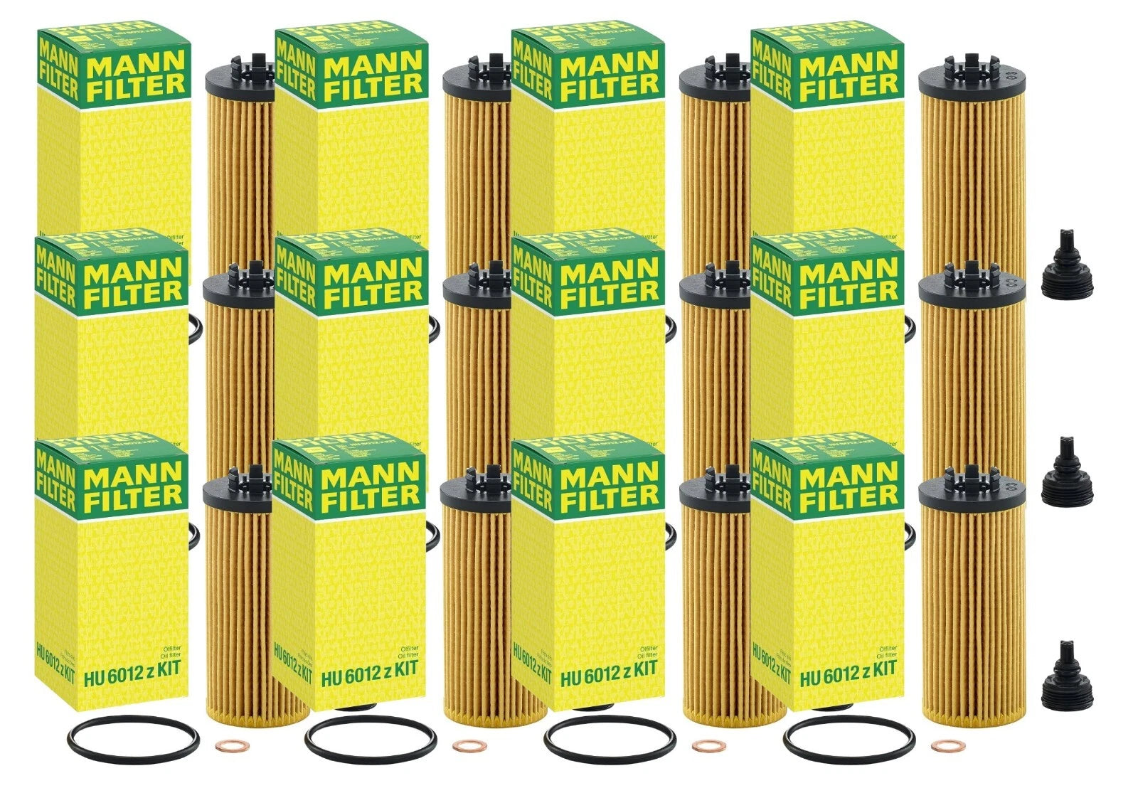 Set of 12 Engine Oil Filters for BMW F39 F44 F48 Mini F55 F56 F57 F60