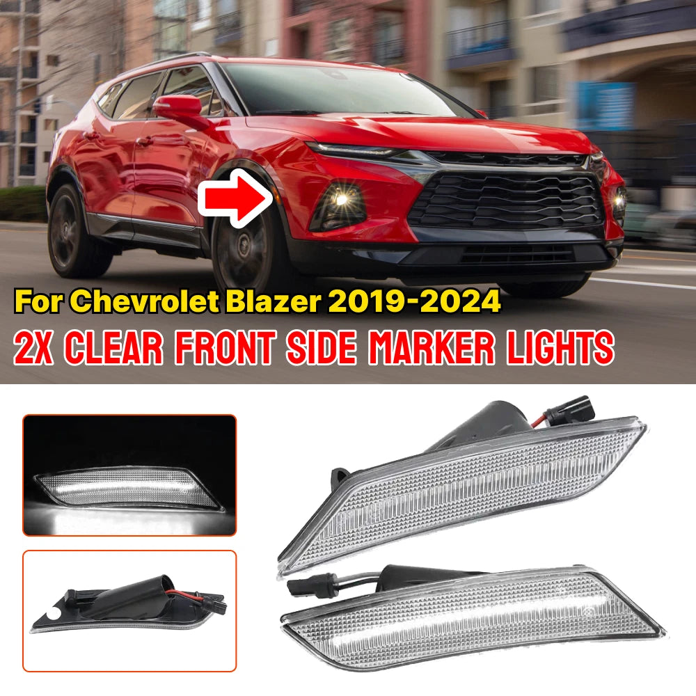 Clear LED Side Marker Light for Cadillac ATS (2013–2014) XT5 (2017–up)