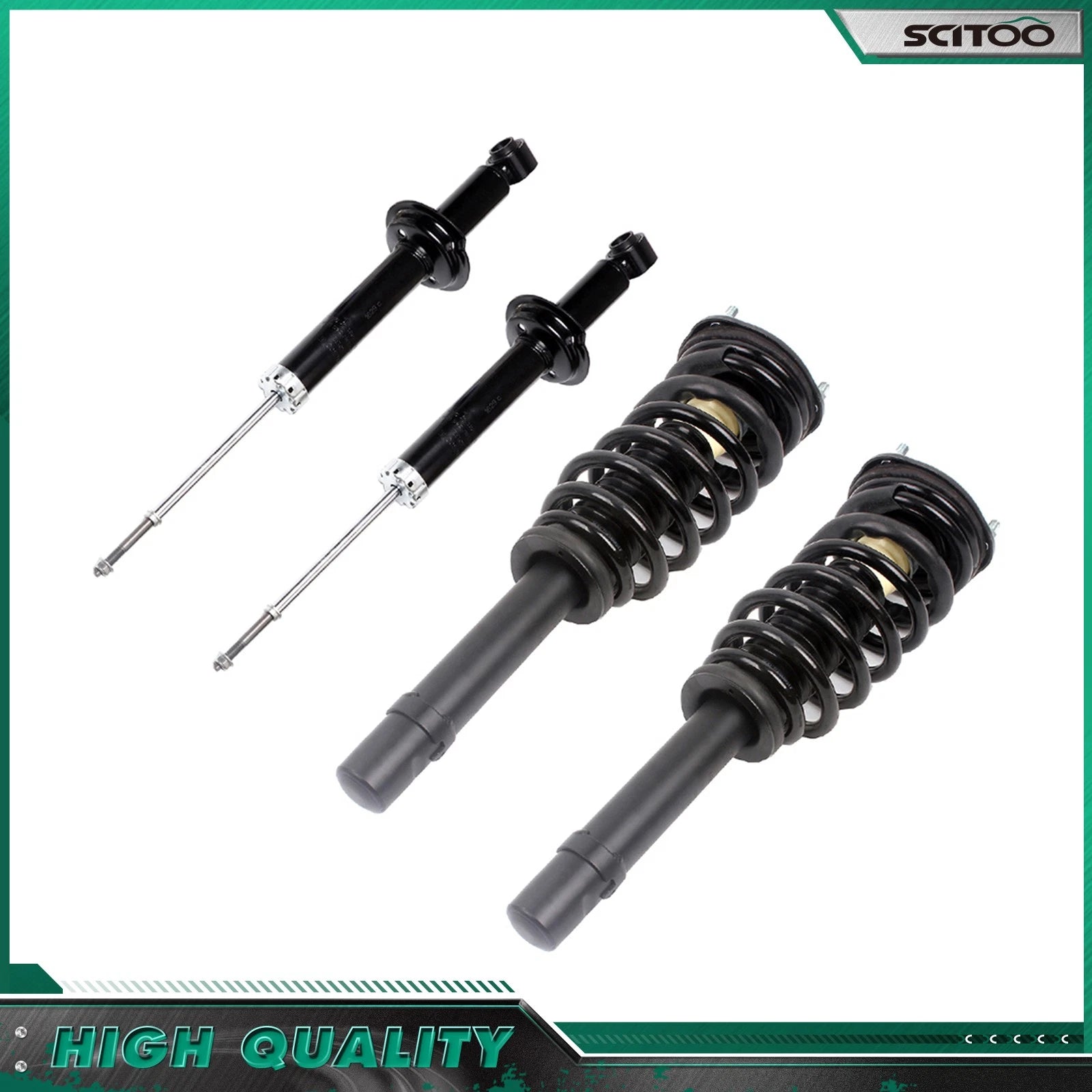Set of 4 Front Struts w/ Spring & Rear Shocks for Kia Magentis/Optima (2001–2006)