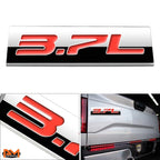 3D Polished Metal Red Emblem Decal for Ford/Infiniti/Lincoln/Nissan (3.7L)