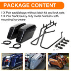 Hard Saddlebags with Conversion Brackets for Harley Heritage Softail