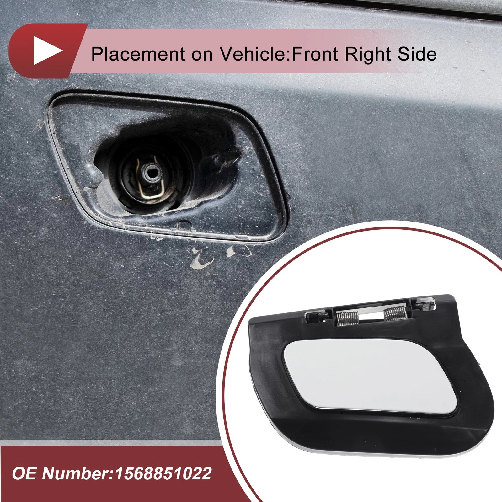 Front Right Washer Nozzle Cover Cap for Mercedes-Benz GLA45 AMG (2015–2019)