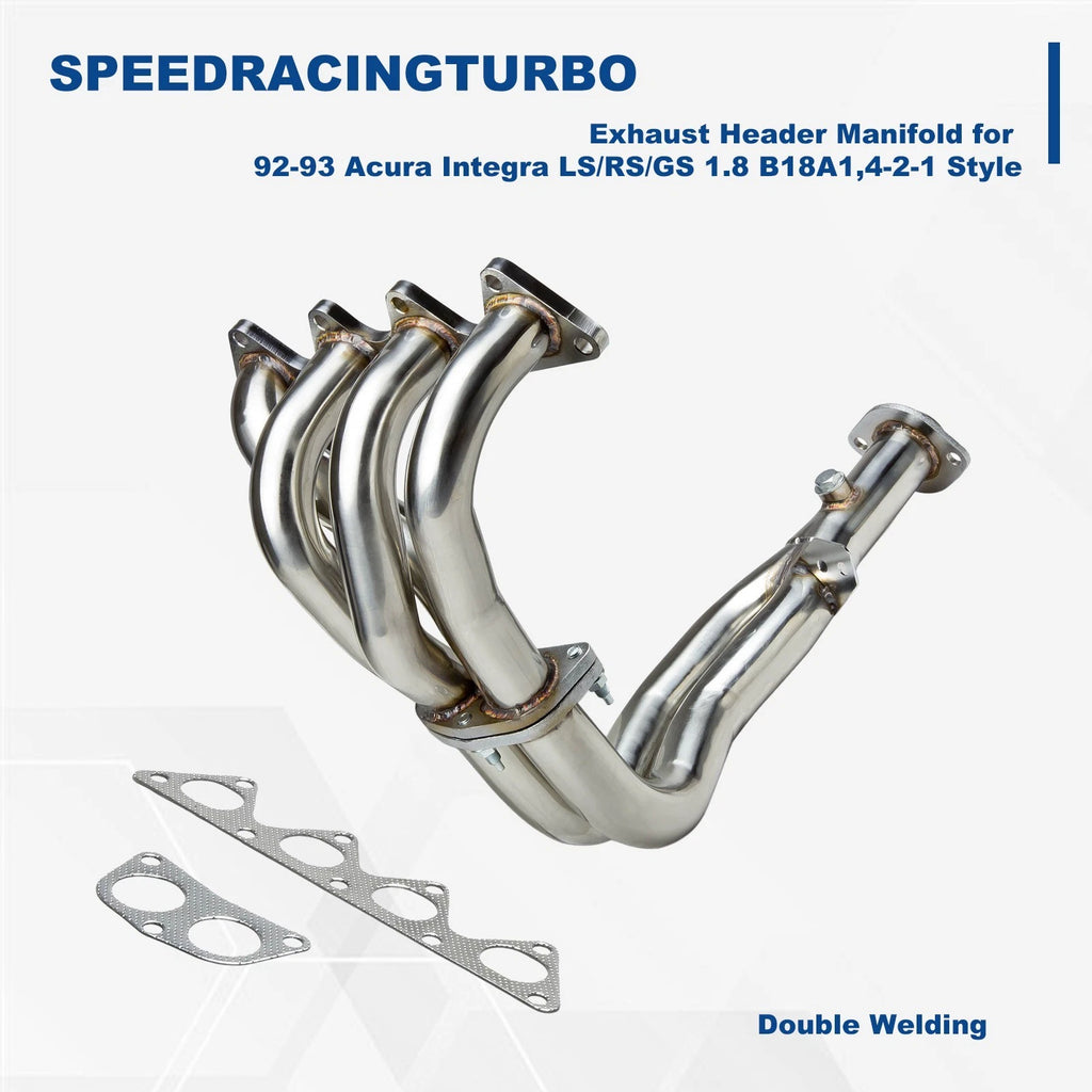Exhaust Header Manifold 4-2-1 for Acura Integra LS/RS/GS (1992–1993) B18A1