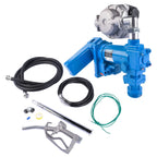 12V Diesel Gasoline Fuel Transfer Pump 20GPM + Oil Meter for