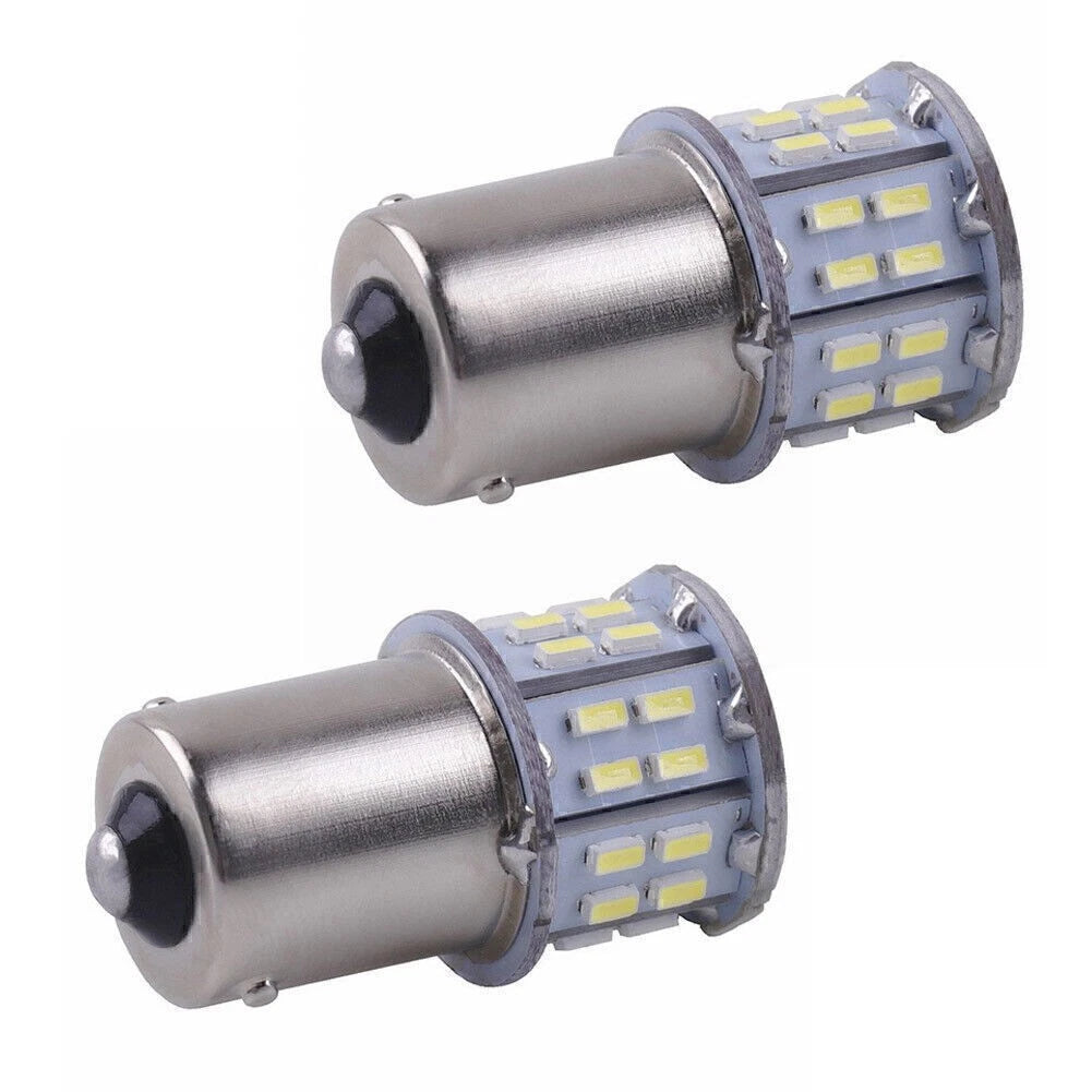 2X 1156 BA15S 50-SMD LED Light Bulbs for RV Interior Turn Signal Lamp