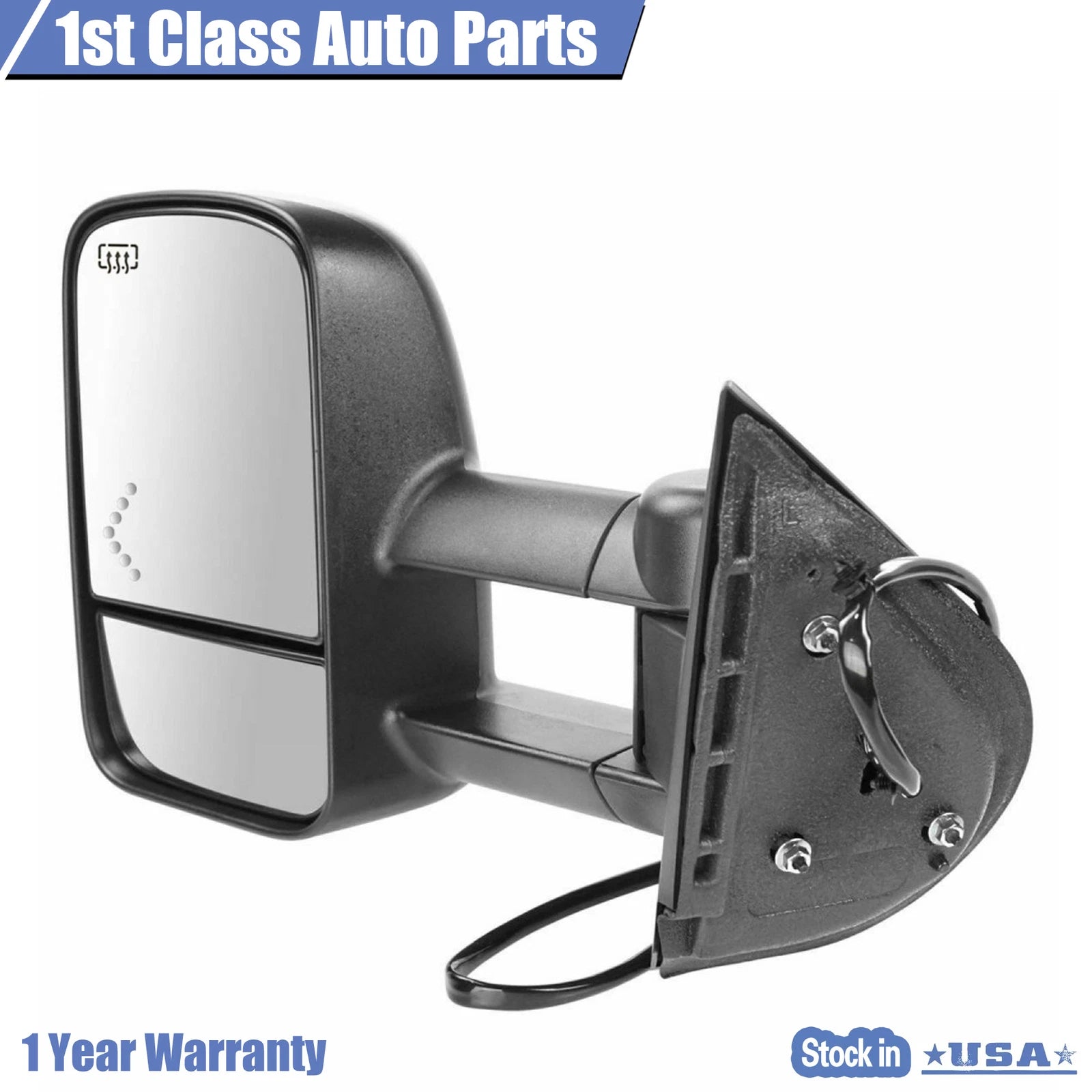 Left Heated Signal Towing Side View Mirror for GMC Silverado (2007-2014)