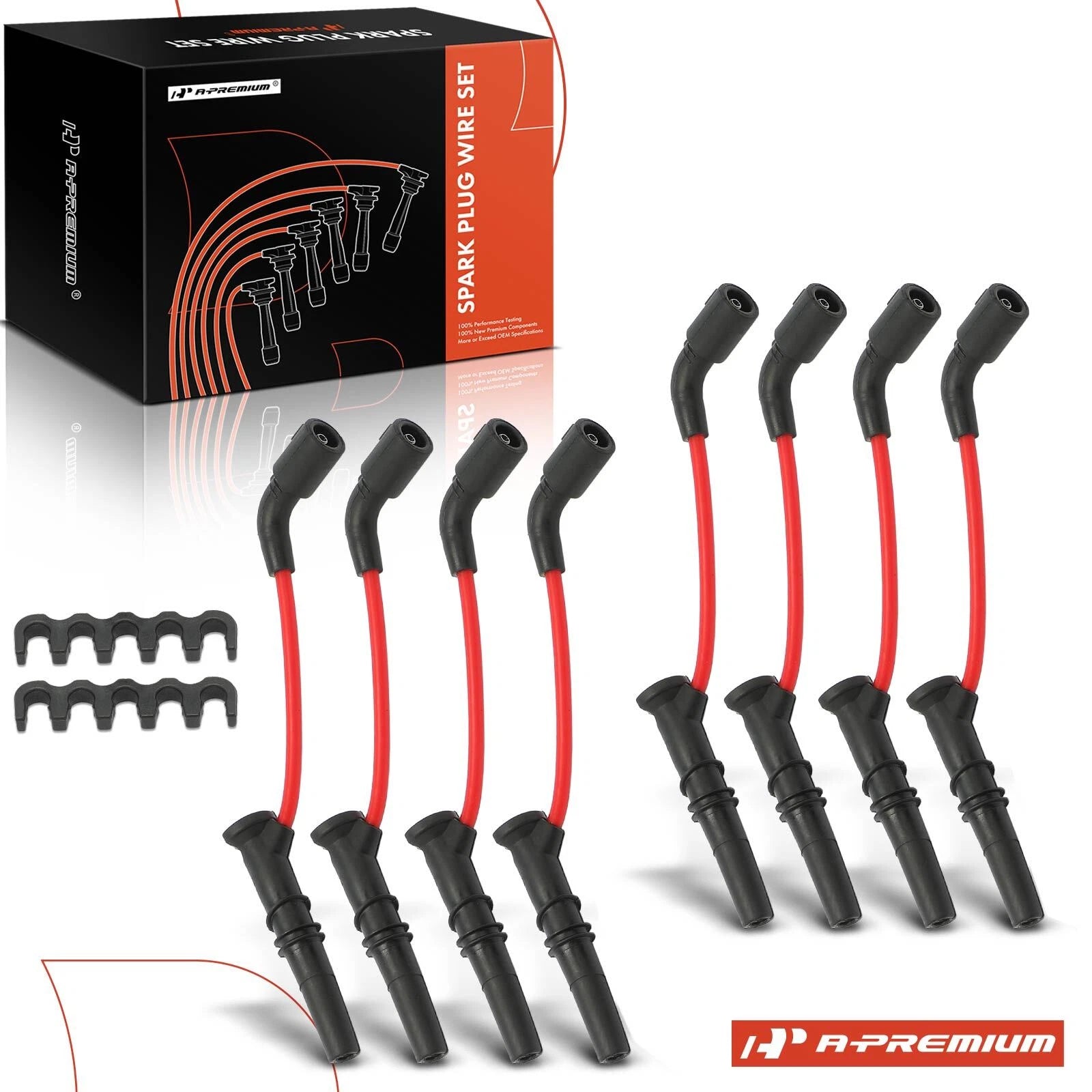 8PCS Spark Plug Wire Set for Chevy Corvette Camaro Pontiac Firebird (1967–1970)