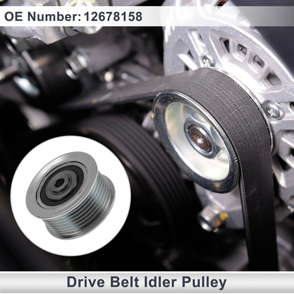 Drive Belt Idler Pulley for Buick Lacrosse (2018–2019) No. 12678158 Steel