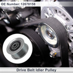 Drive Belt Idler Pulley for Buick Lacrosse (2018–2019) No. 12678158 Steel